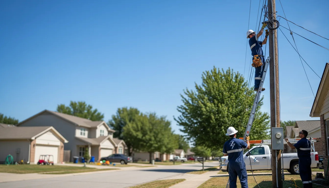 Residential electrician providing installation services in Dardanelle, AR